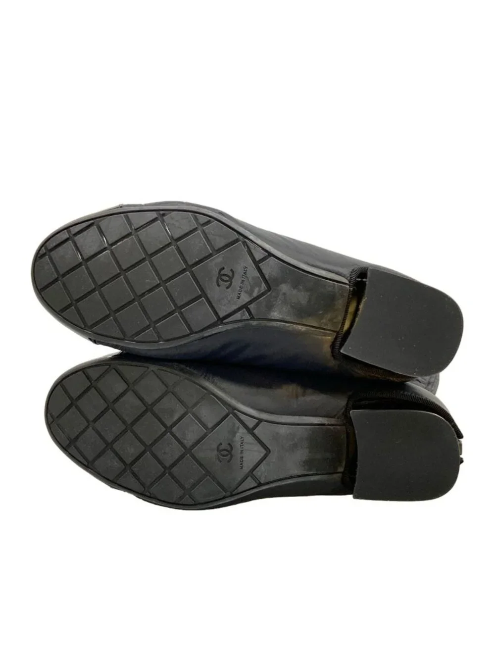 Chanel Long Boots 37 C Black 2-Way Nylon Cover Removable with Pocket Quilted